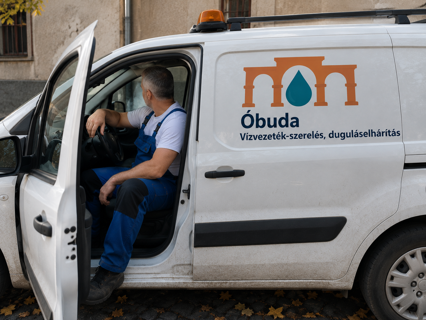 Óbuda vízvezeték-szerelés szervizautó